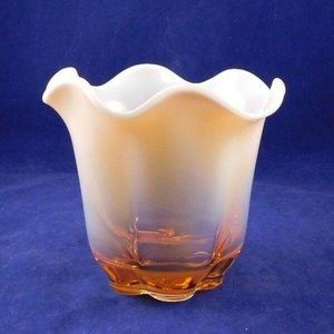 Beautiful Duncan And Miller Canterbury  Large Pink Opalescent Vase Bowl